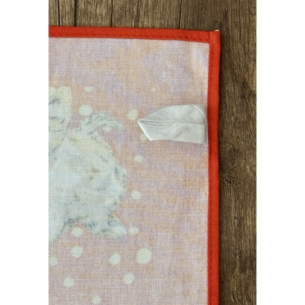 PAUL & JOE Orange Cat Kitten Polka Dot Cotton Kitchen Tea Towel 20x27 NWOT - Picture 9 of 12